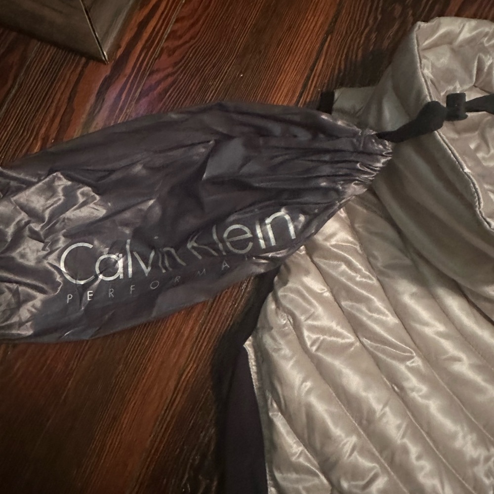 Calvin Klein Performance Metallic Silver Vest Wit… - image 3